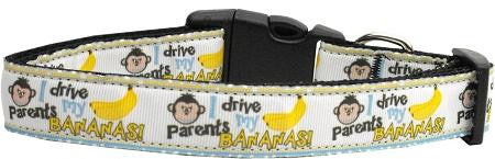 Monkeys and Bananas Nylon Ribbon Collars Large