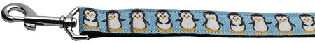 Penguins Nylon Dog Leash 5-8 Inch Wide 4ft Long