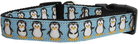 Penguins Nylon Dog Collar Xs