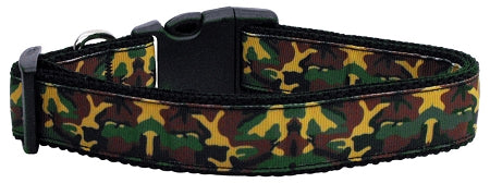 Green Camo Nylon Cat Collar