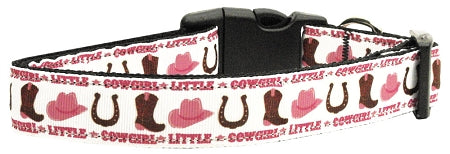 Little Cowgirl Nylon Dog Collar Sm