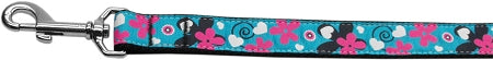 Aqua Love Nylon Dog Leash 3-8 Inch Wide 4ft Long