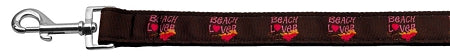 Beach Lover Nylon Dog Leash 3-8 Inch Wide 4ft Long