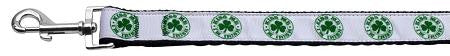 Kiss Me - I'm Irish Nylon Ribbon Dog Collars 1 wide 4ft Leash