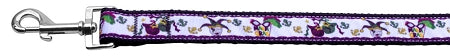 Mardi Gras Nylon Dog Leash 3-8 Inch Wide 4ft Long