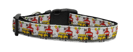 School Days Nylon Dog Collar Sm