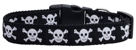 Skulls Nylon Dog Collar Xl