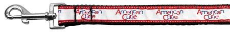 American Cutie Ribbon Dog Collars 1 wide 4ft Leash