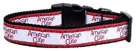 American Cutie Ribbon Dog Collars Large