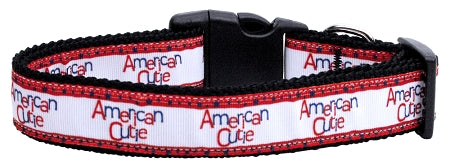 American Cutie Nylon Dog Collar Sm