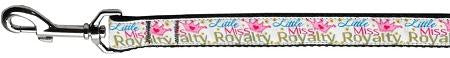 Little Miss Royalty Nylon 1 wide 6ft Leash