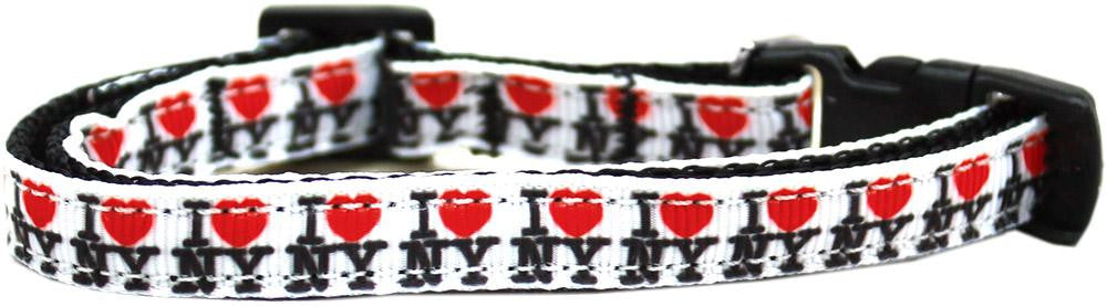 I Heart NY Ribbon Cat Safety Collar