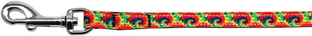 Tie Dye Nylon Ribbon Pet Leash 3-8 inch wide 4Ft Lsh