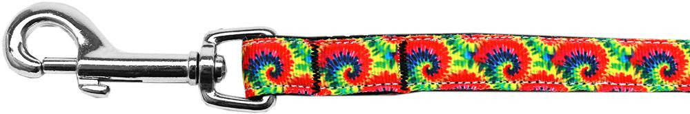 Tie Dye Nylon Ribbon Pet Leash 5-8 inch wide 4Ft Lsh