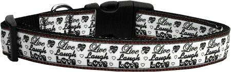 Live Laugh and Love Dog Collar Medium