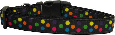 Black Multi-Dot Dog Collar Large