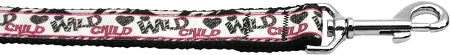 Wild Child Nylon Dog Leash 3-8 Inch Wide 4ft Long