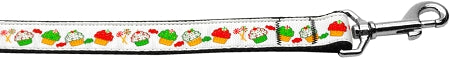 Christmas Cupcakes 1 Inch Wide 4ft Long Leash