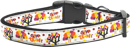 Give Thanks Nylon Cat Collar