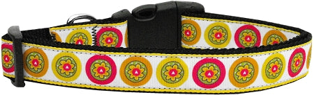 Autumn Daisies Nylon Cat Collar