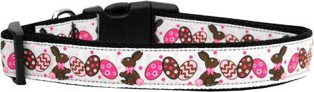 Chocolate Bunnies Dog Collar Large