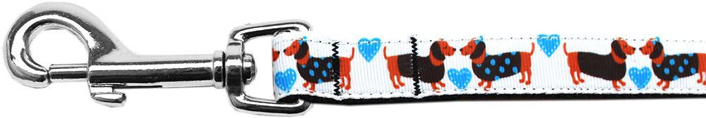 Doxie Love Nylon Ribbon Pet Leash 5-8 inch wide 6Ft Lsh