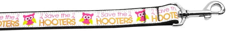 Save The Hooters Nylon Dog Leash 5-8 Inch Wide 6ft Long