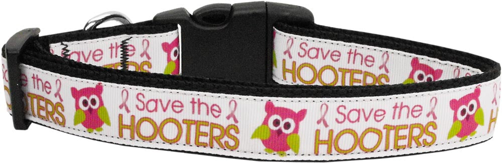 Save The Hooters Nylon Dog Collar Medium Narrow