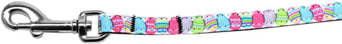 Easter Egg Nylon Ribbon Pet Leash 3-8 inch wide 4Ft Lsh