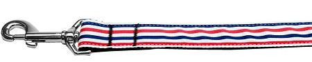 Patriotic Stripes Nylon Dog Leash 6 Foot