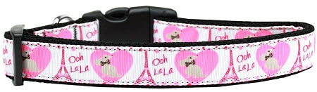 Oh La La Paris Nylon Cat Collar