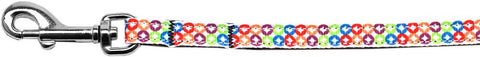 Bright Diamonds Nylon Ribbon Pet Leash 3-8 inch wide 6Ft Lsh