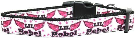 Lil' Rebel Nylon Dog Collar Medium