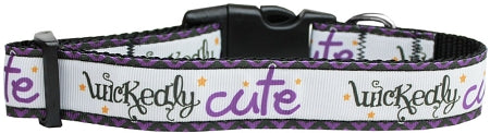 Wickedly Cute Nylon Dog Collar Xl