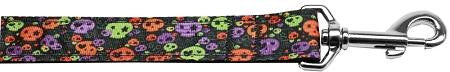 Confetti Skulls Nylon Dog Leash 6 Foot