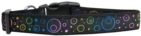 Galactic Shimmer Nylon Dog Collar Medium