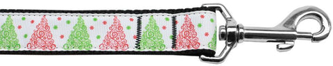 Fancy Schmancy Christmas Tree Nylon Dog Leash 6Ft