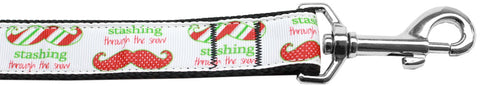 Stashing Through The Snow Nylon Dog Leash 3-8 Inch Wide 4ft Long