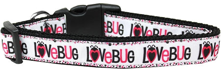 Love Bug Nylon Dog Collar Xs