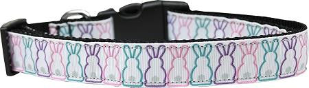 Bunny Tails Nylon Dog Collar Large