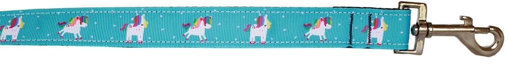 Blue Unicorn Nylon Pet Leash 1in By 6ft