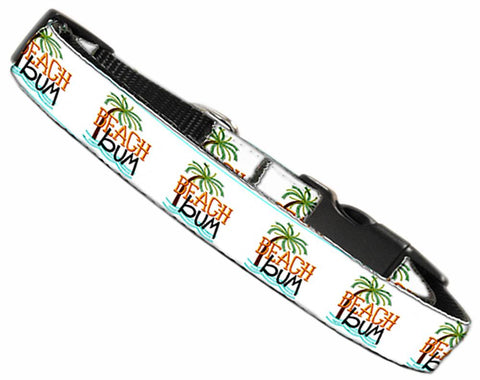 Beach Bum Nylon Dog Collar Md Narrow