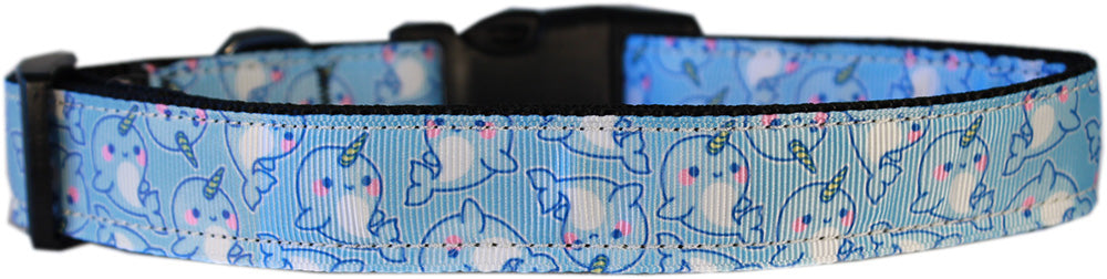 Narwhals Nylon Dog Collar Md Narrow