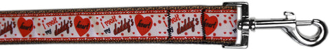 Melt Daddy's Heart Nylon Pet Leash 3-8in By 4ft