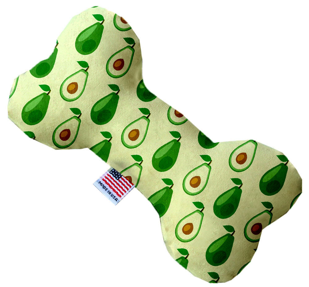 Avocado Paradise 10 Inch Canvas Bone Dog Toy