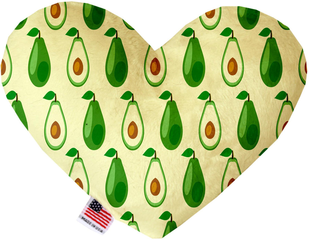 Avocado Paradise 6 Inch Heart Dog Toy