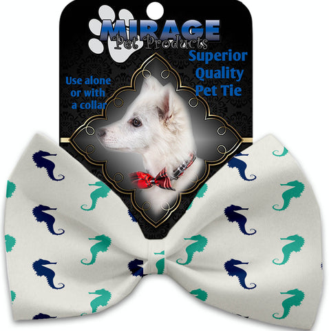 Seahorses Pet Bow Tie Collar Accessory With Velcro