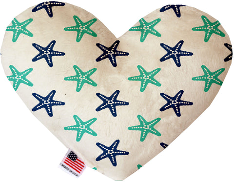 Starfish 8 Inch Canvas Heart Dog Toy