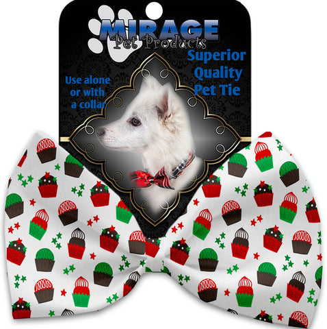 Christmas Cupcakes Pet Bow Tie