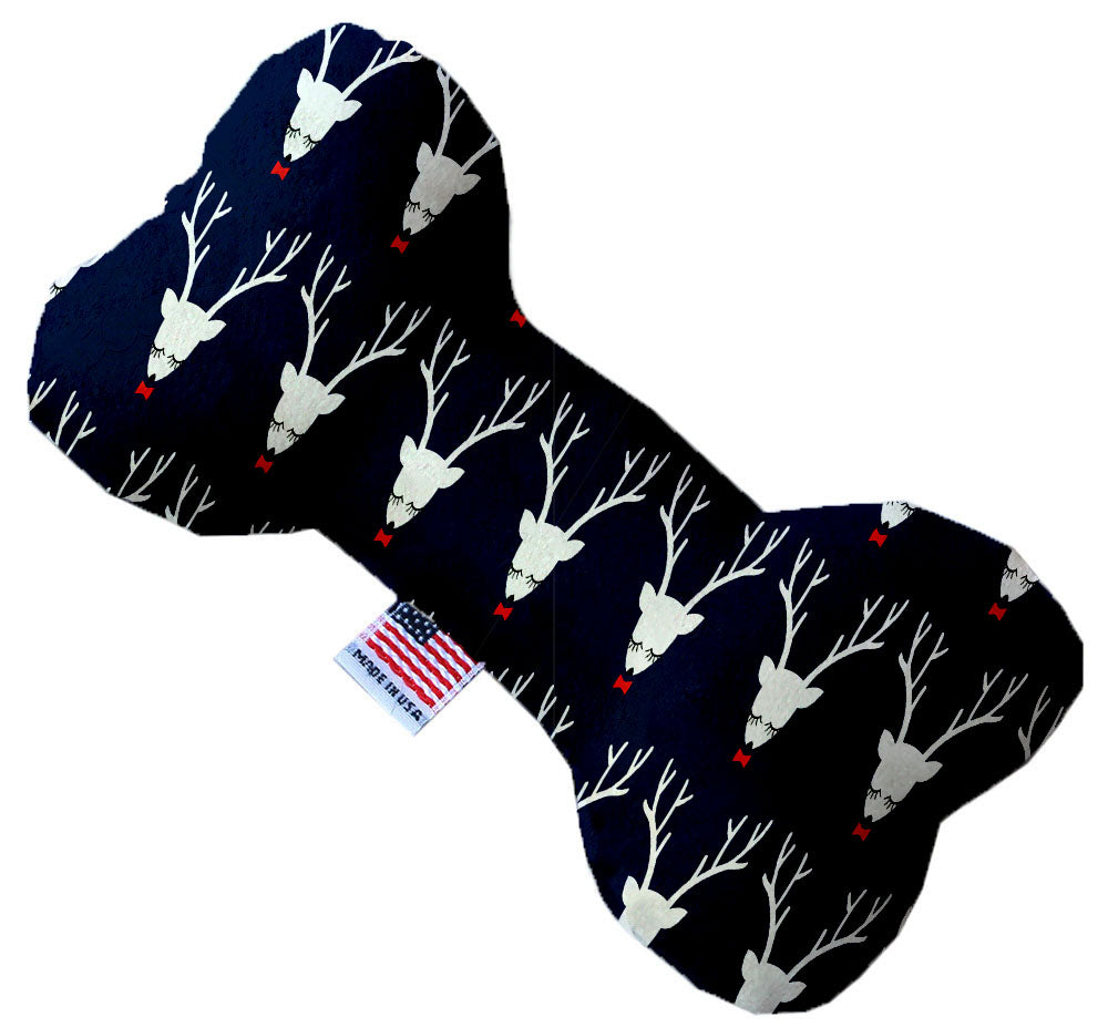 Team Prancer 10 Inch Canvas Bone Dog Toy